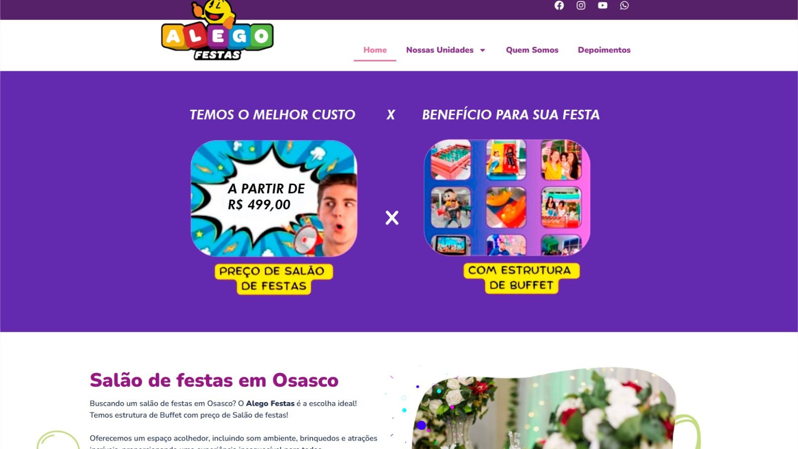 Alego Festas – Salão de Festas - Google Chrome